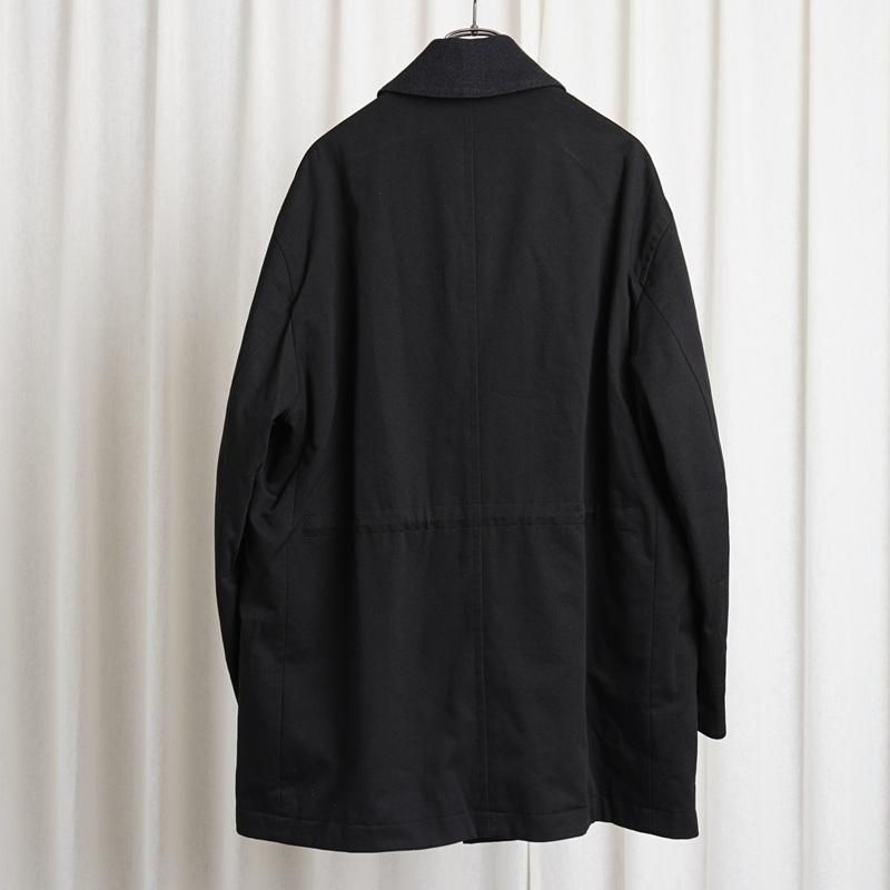 25A/W ULTERIOR ƥꥢ WASHED VINTAGE TWILL MIL-COAT / BLACK