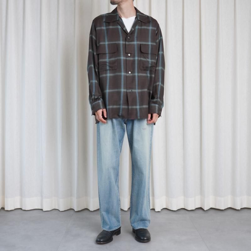 YOKE ヨーク】 OMBRE PLAID WPOCKET SHIRT / BROWN - Avelia Online Store