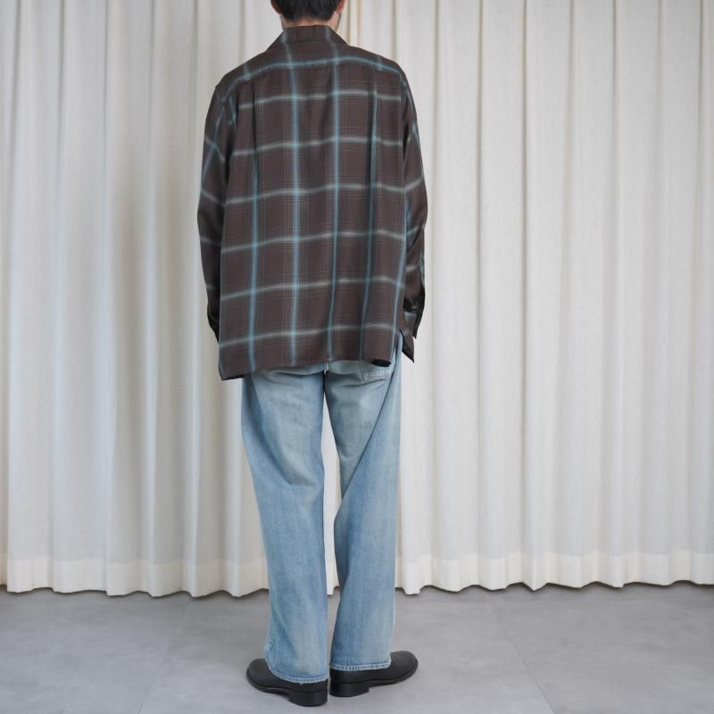 YOKE ヨーク】 OMBRE PLAID WPOCKET SHIRT / BROWN - Avelia Online Store