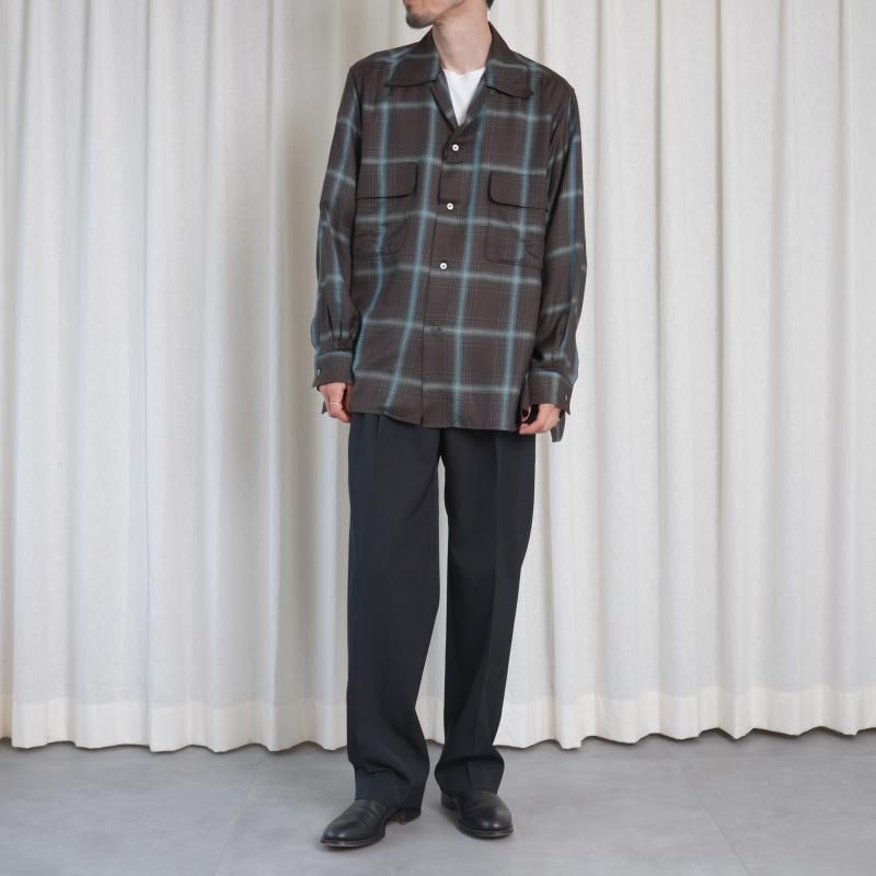 YOKE ヨーク】 OMBRE PLAID WPOCKET SHIRT / BROWN - Avelia