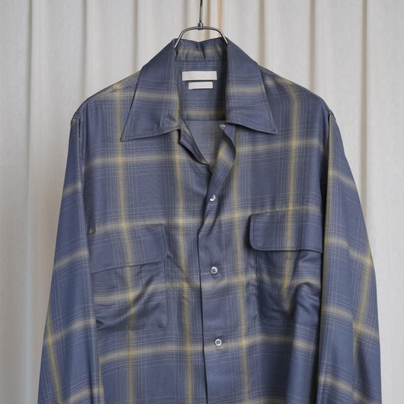 YOKE ヨーク】 OMBRE PLAID WPOCKET SHIRT / TEAL GREEN