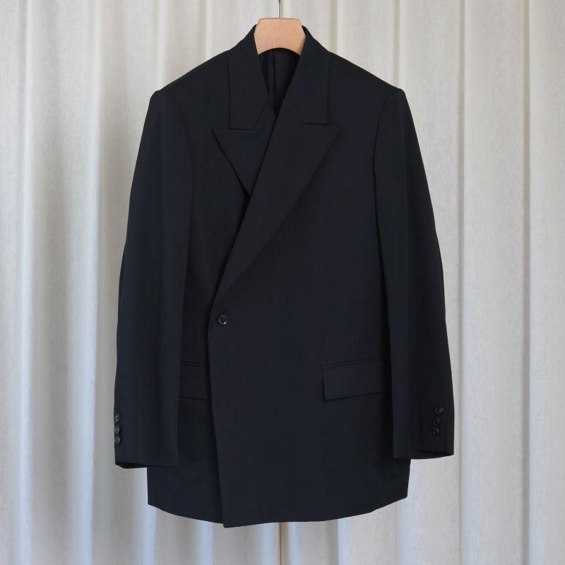 25A/WۡYOKE 衼 DOUBLE BREASTED JACKET / BLACK