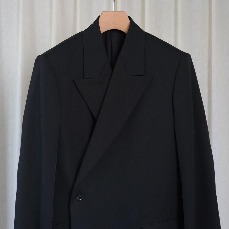 25A/WۡYOKE 衼 DOUBLE BREASTED JACKET / BLACK
