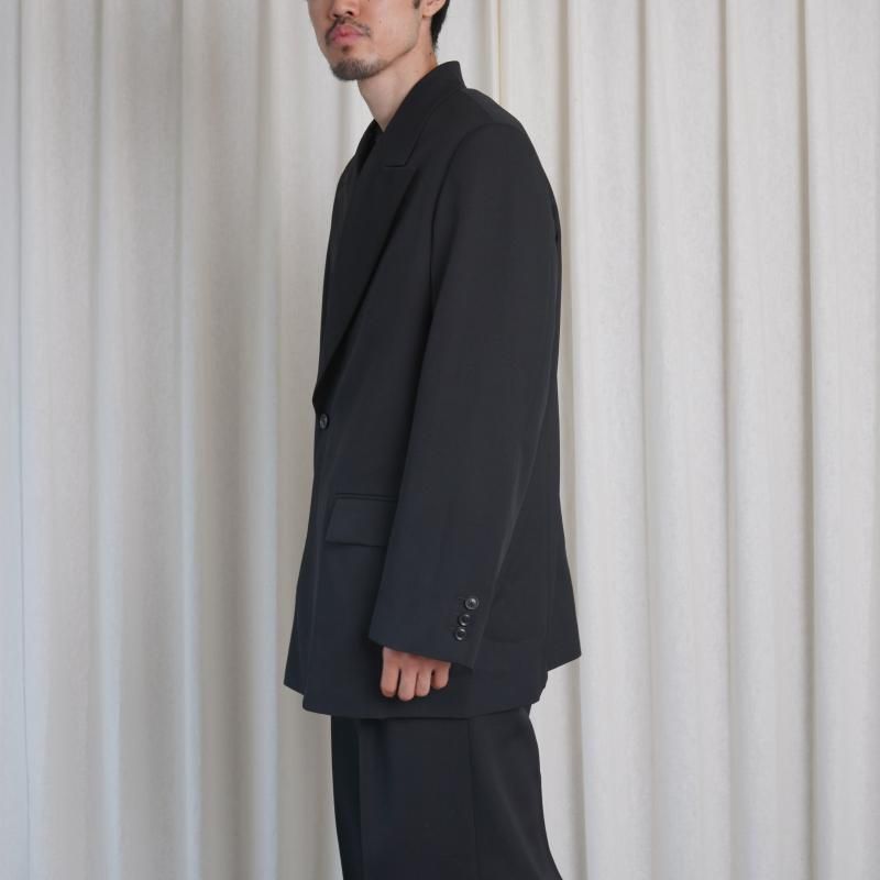 25A/WۡYOKE 衼 DOUBLE BREASTED JACKET / BLACK