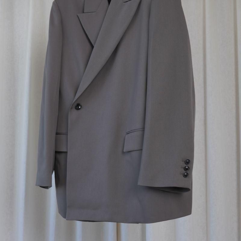 25A/WۡYOKE 衼 DOUBLE BREASTED JACKET / GREIGE