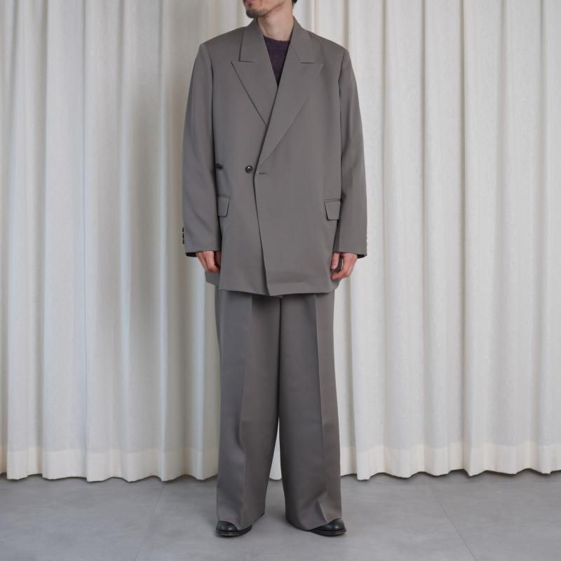 25A/WۡYOKE 衼 DOUBLE BREASTED JACKET / GREIGE