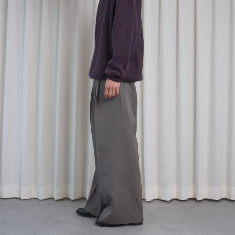25A/W】【YOKE ヨーク】 3PLEATED WIDE-LEG TROUSERS / GREIGE
