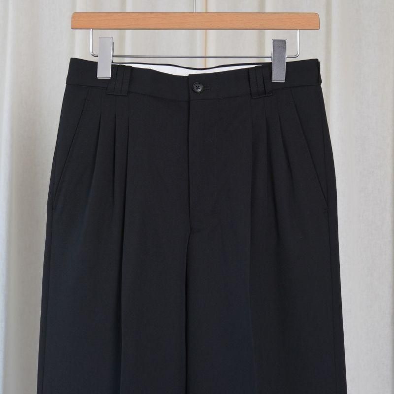 ��25A/W�ۡ�YOKE  �衼���� 3PLEATED WIDE-LEG TROUSERS / BLACK
