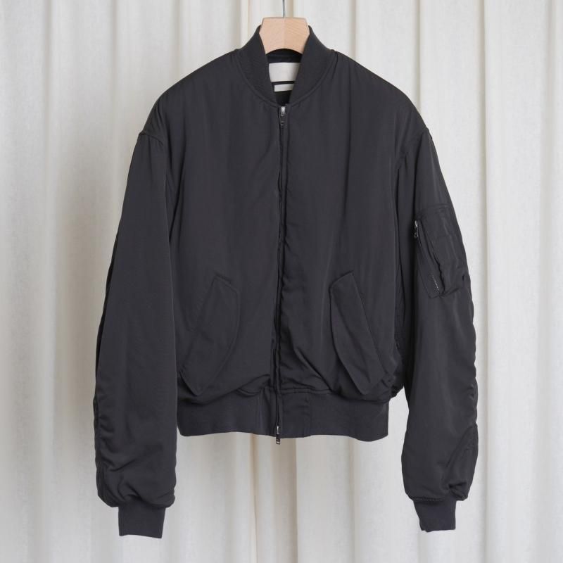 【25A/W】【YOKE ヨーク】 WOOL WASHER TWILL FLIGHT JACKET / BLACK