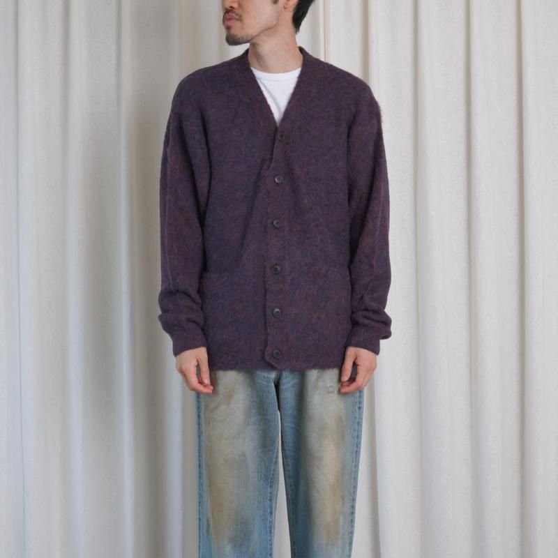 25A/WۡYOKE 衼 3COLOR MIX BABY ALPACA CARDIGAN / BROWN NAVY