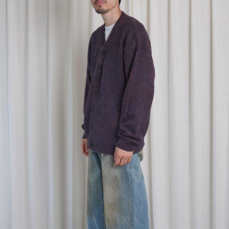 25A/WۡYOKE 衼 3COLOR MIX BABY ALPACA CARDIGAN / BROWN NAVY