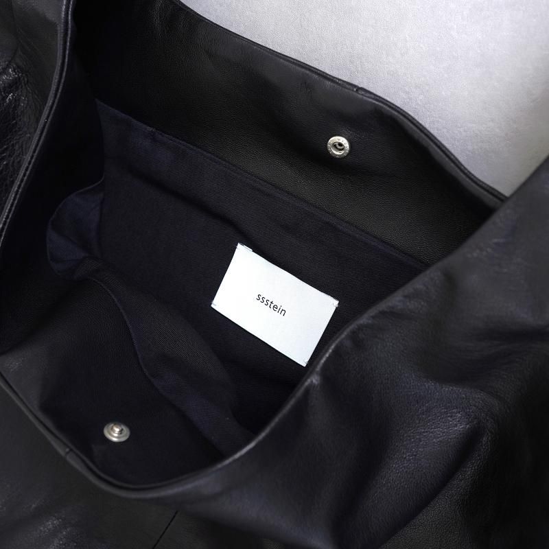 25A/Wۡssstein 奿 LEATHER SHOULDER BAG / BLACK