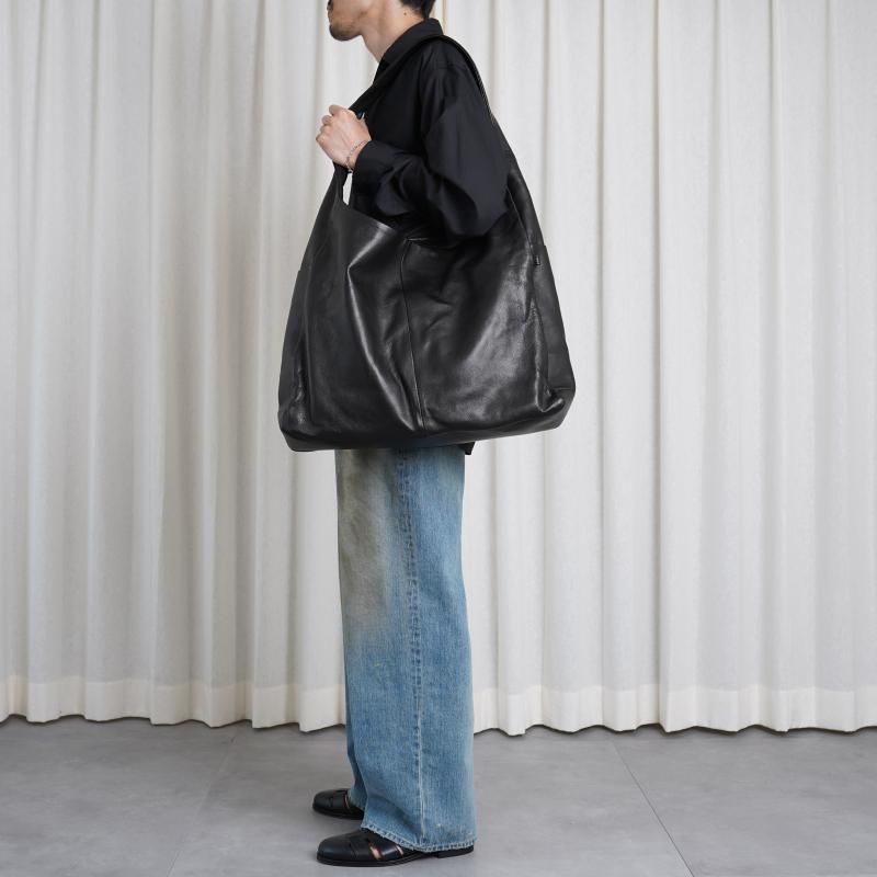25A/Wۡssstein 奿 LEATHER SHOULDER BAG / BLACK