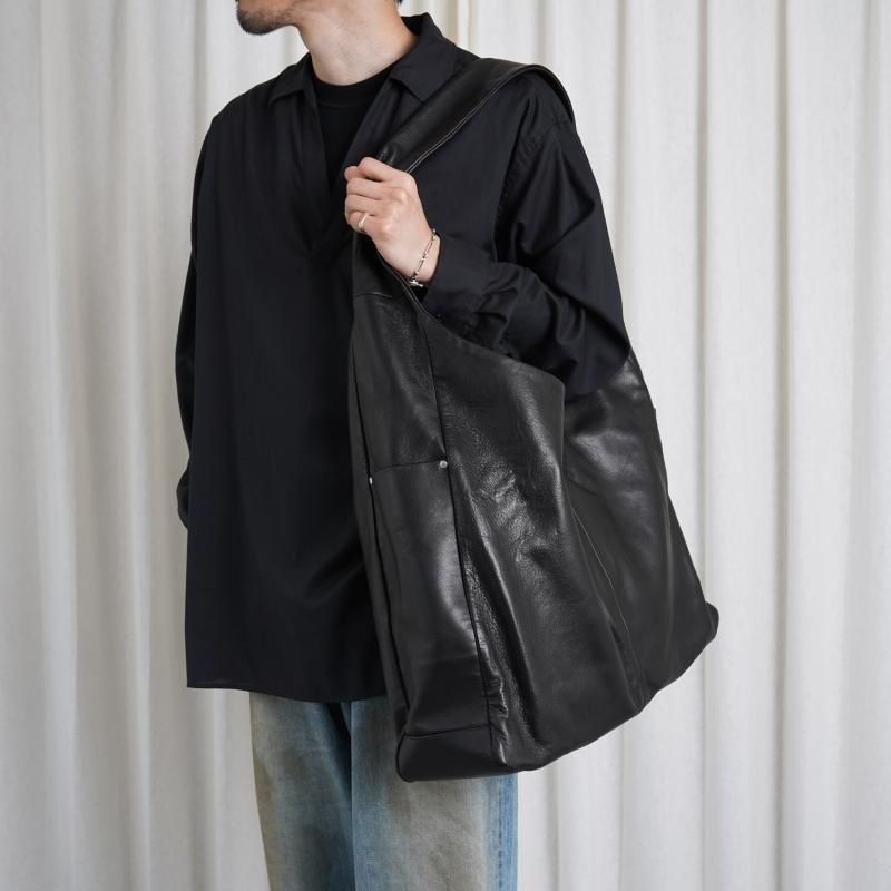 25A/Wۡssstein 奿 LEATHER SHOULDER BAG / BLACK