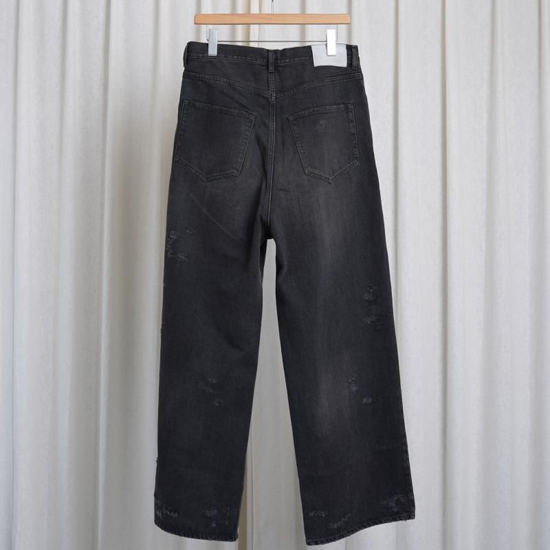 ssstein シュタイン】 BAGGY DENIM JEANS / BLACK - Avelia
