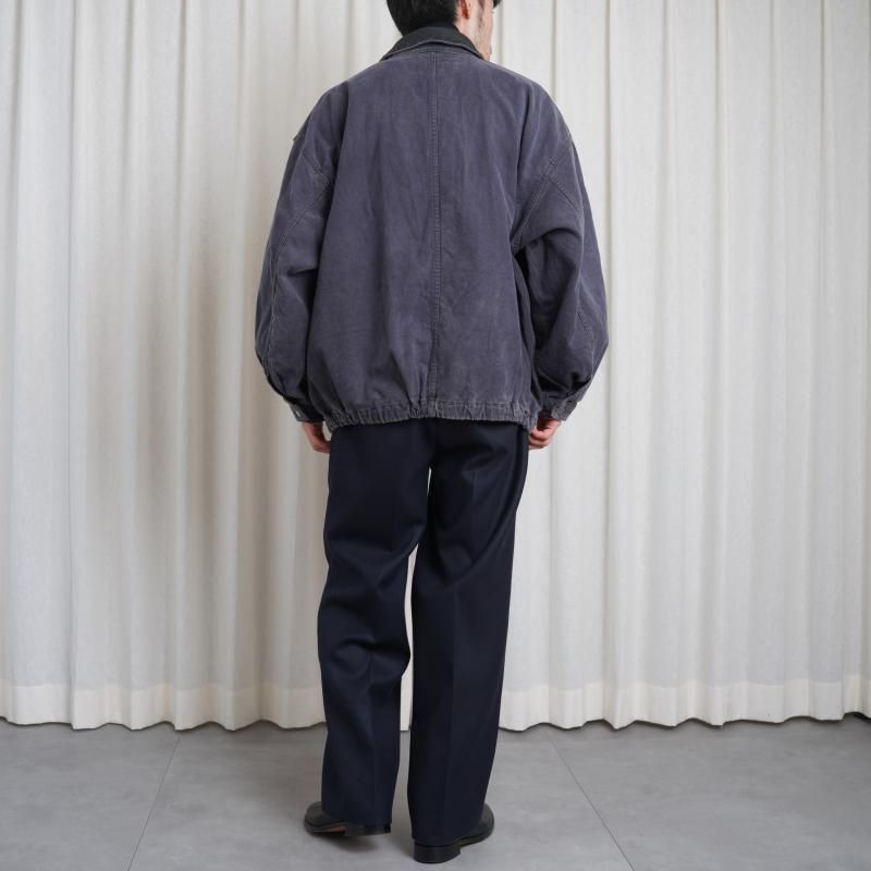 25A/Wۡssstein 奿 SULFUR DYED WHIP CORD VINTAGE ZIP JACKET / BLACK