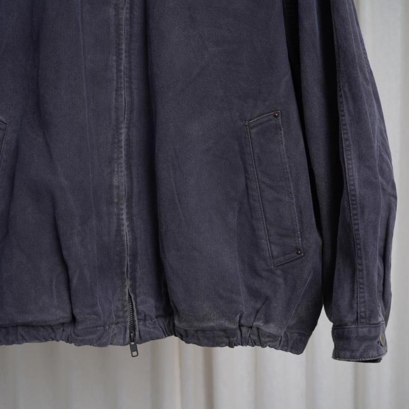 25A/Wۡssstein 奿 SULFUR DYED WHIP CORD VINTAGE ZIP JACKET / BLACK