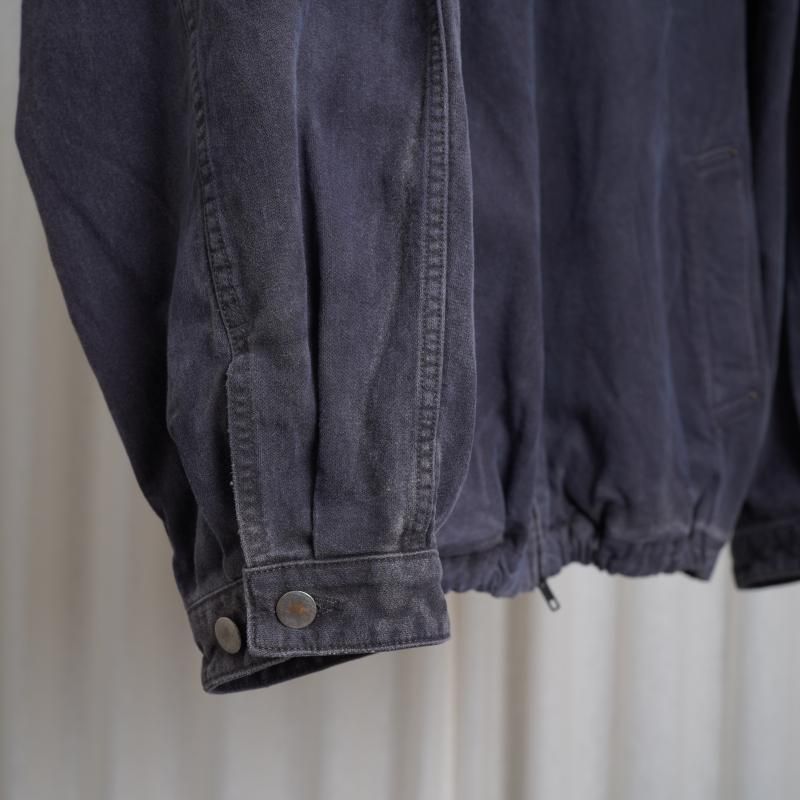 25A/Wۡssstein 奿 SULFUR DYED WHIP CORD VINTAGE ZIP JACKET / BLACK