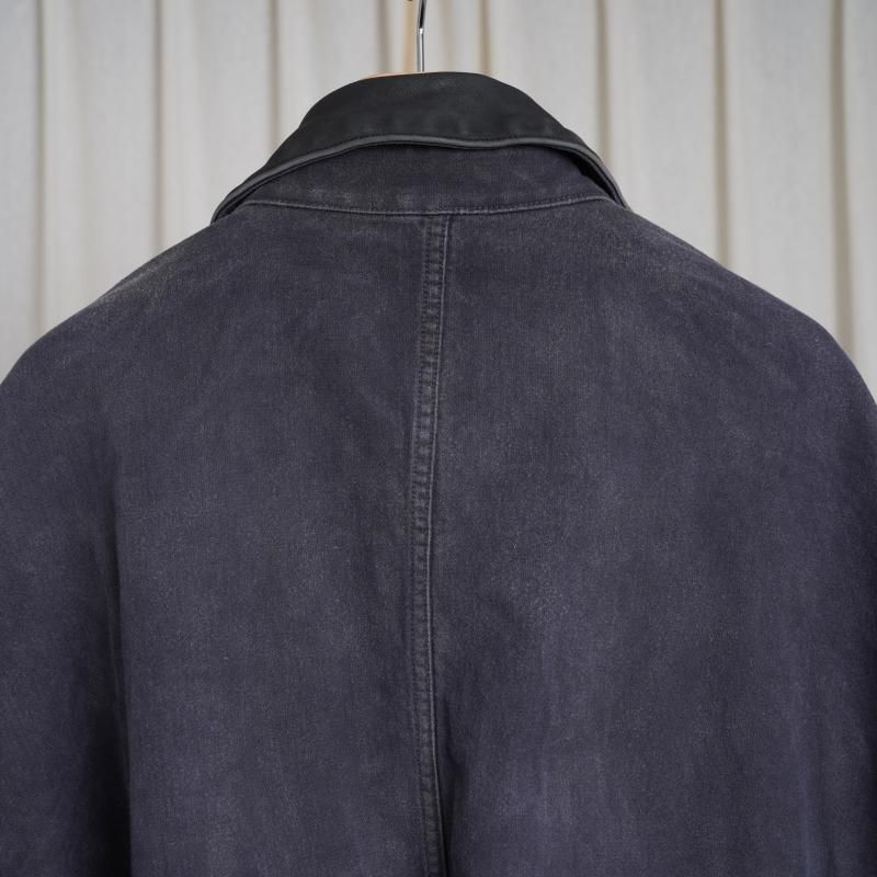 25A/Wۡssstein 奿 SULFUR DYED WHIP CORD VINTAGE ZIP JACKET / BLACK