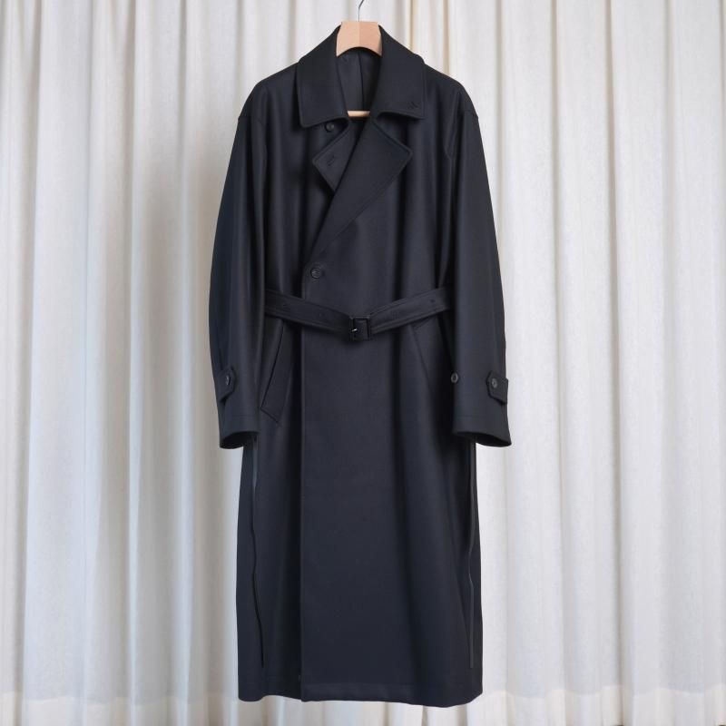 25A/Wۡssstein 奿 OVERSIZED DOUBLE BREASTED COAT / BLACK