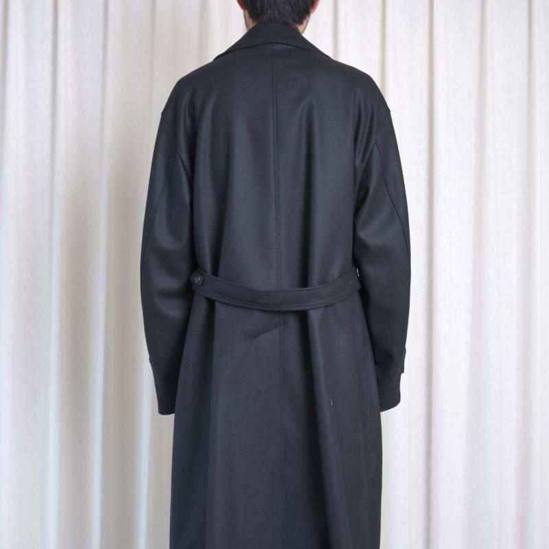 25A/Wۡssstein 奿 OVERSIZED DOUBLE BREASTED COAT / BLACK