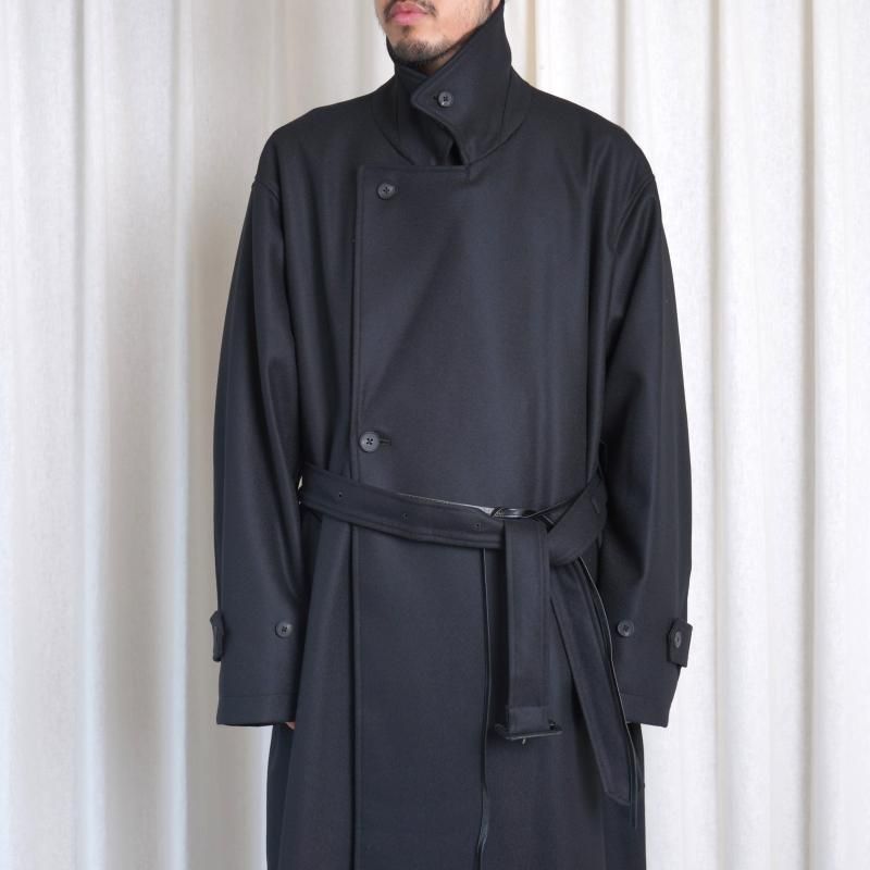 25A/Wۡssstein 奿 OVERSIZED DOUBLE BREASTED COAT / BLACK