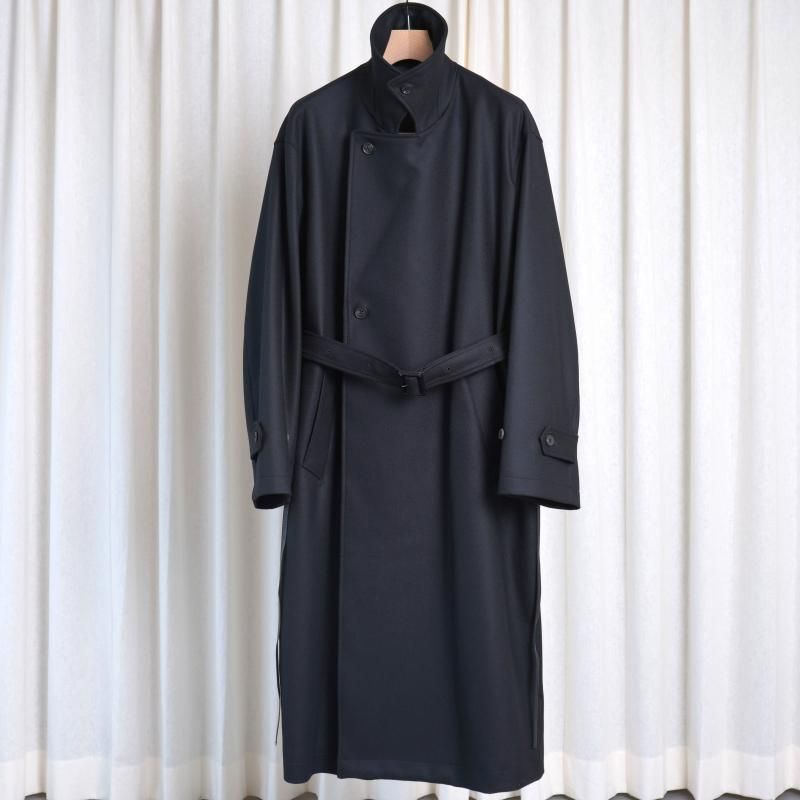 25A/Wۡssstein 奿 OVERSIZED DOUBLE BREASTED COAT / BLACK