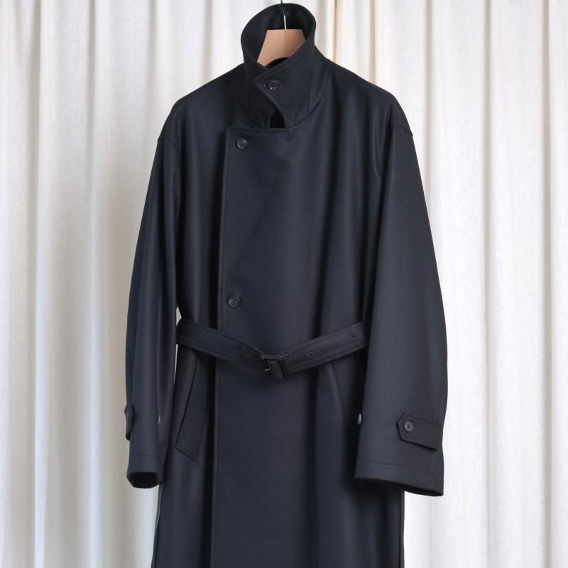 25A/Wۡssstein 奿 OVERSIZED DOUBLE BREASTED COAT / BLACK