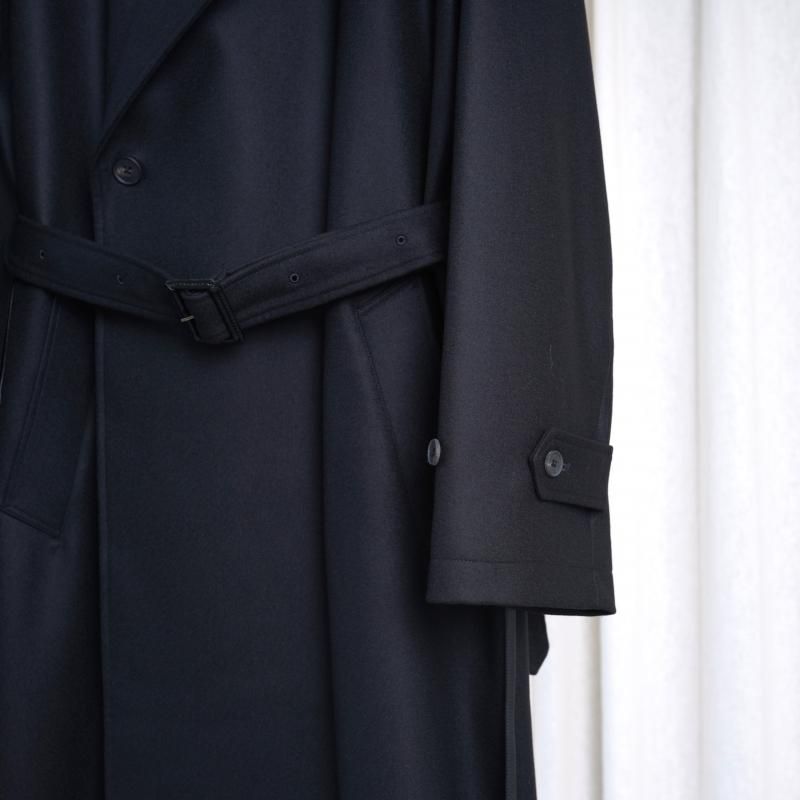 25A/Wۡssstein 奿 OVERSIZED DOUBLE BREASTED COAT / BLACK