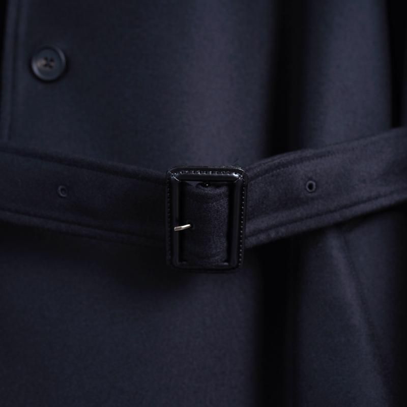 25A/Wۡssstein 奿 OVERSIZED DOUBLE BREASTED COAT / BLACK