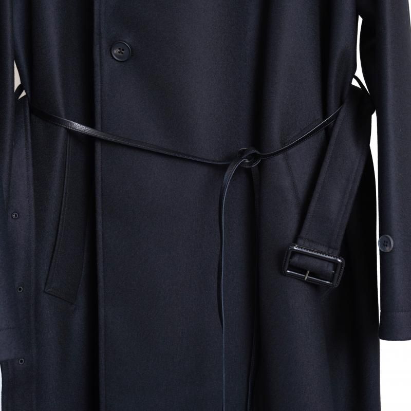 25A/Wۡssstein 奿 OVERSIZED DOUBLE BREASTED COAT / BLACK