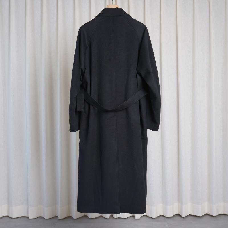 ssstein シュタイン】 OVERSIZED PEAK LAPEL COAT / BLACK - Avelia