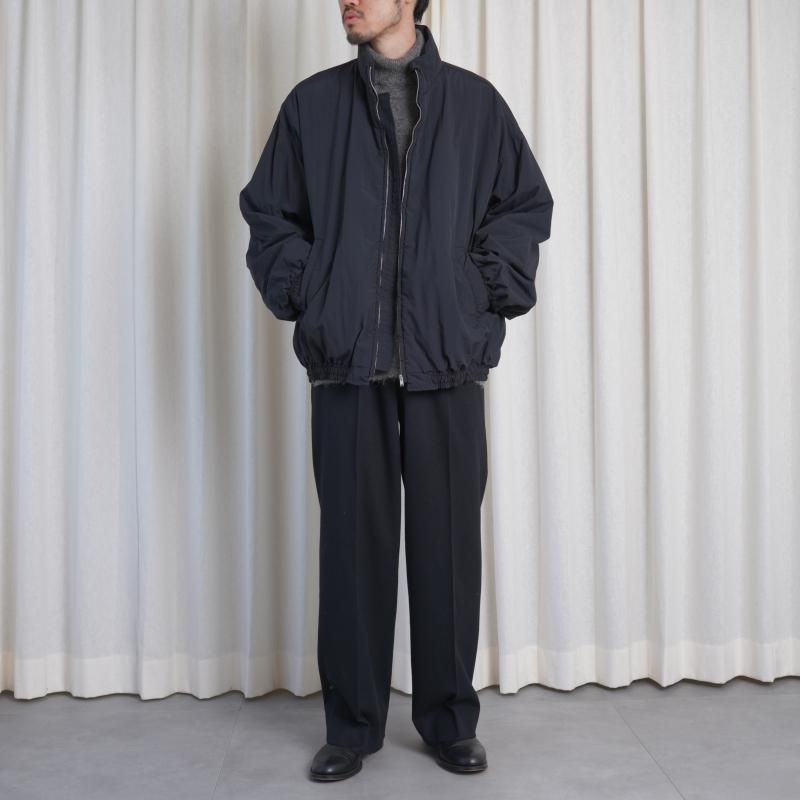 ssstein シュタイン】 W/CA BEAVER STRAIGHT TROUSERS / BLACK
