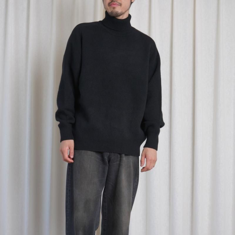 ssstein シュタイン】 EXTRA FINE WOOL WARM KNIT TURTLE NECK
