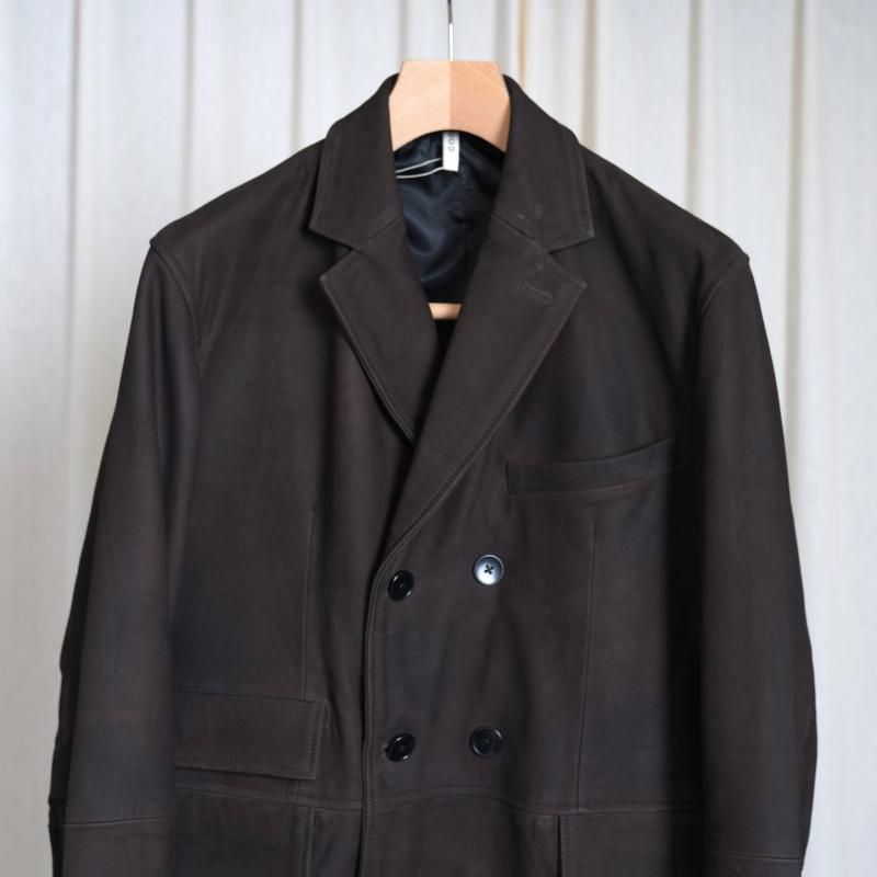 25A/WۡCCU 桼 DOUBLE BREASTED JKT /  D.BROWN
