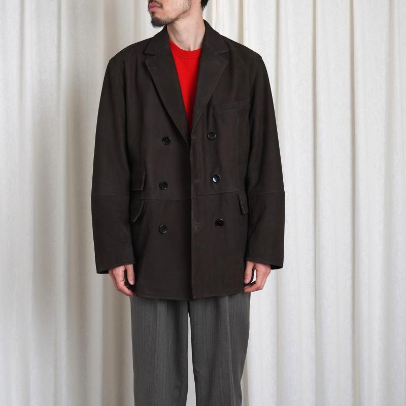 25A/WۡCCU 桼 DOUBLE BREASTED JKT /  D.BROWN
