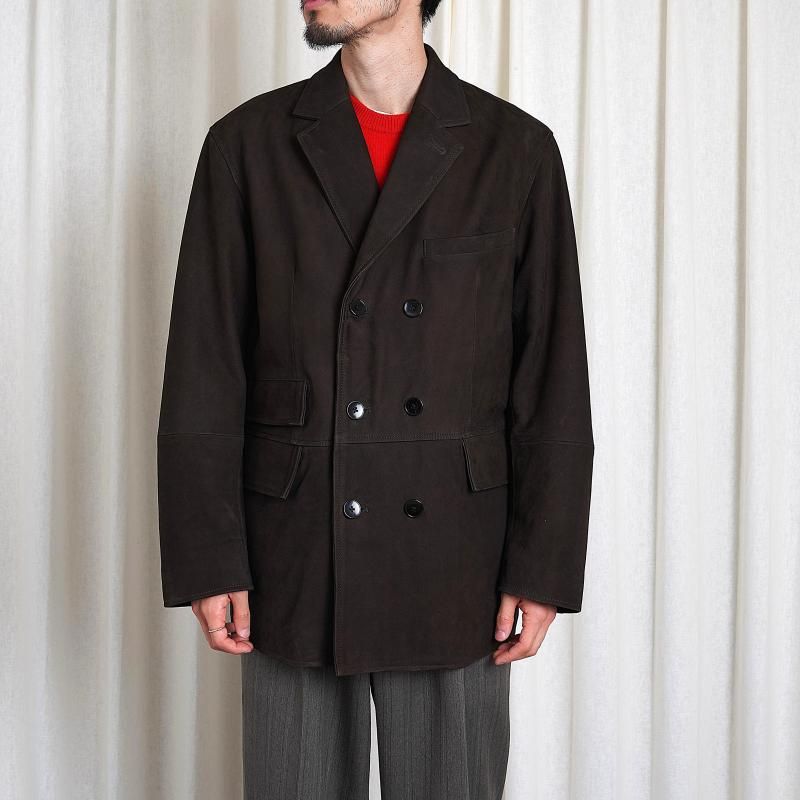 25A/WۡCCU 桼 DOUBLE BREASTED JKT /  D.BROWN
