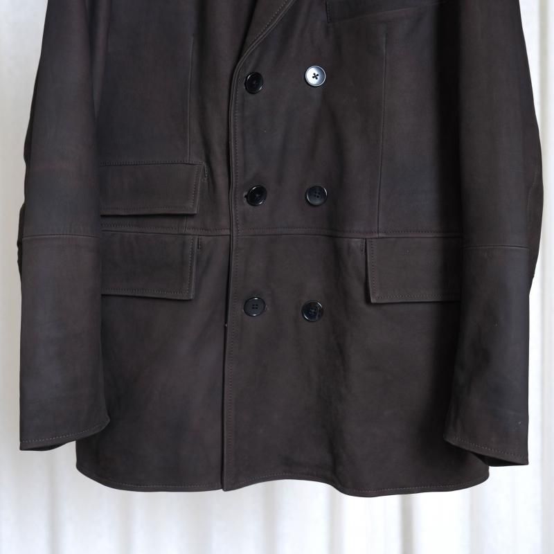 25A/WۡCCU 桼 DOUBLE BREASTED JKT /  D.BROWN

