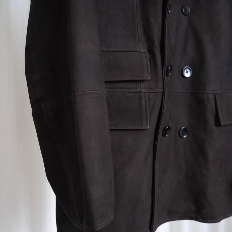 25A/WۡCCU 桼 DOUBLE BREASTED JKT /  D.BROWN
