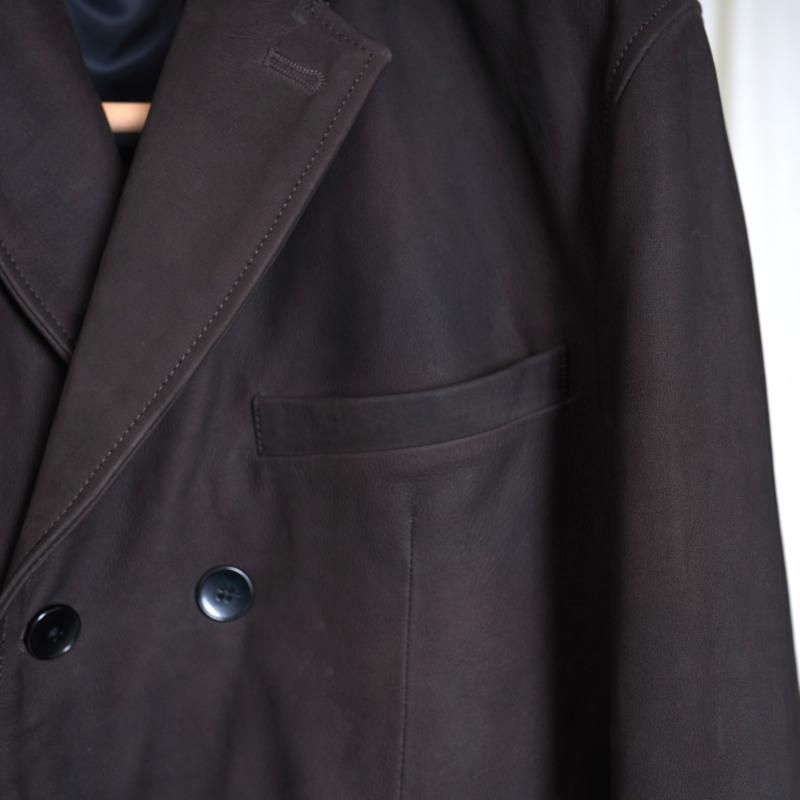 25A/WۡCCU 桼 DOUBLE BREASTED JKT /  D.BROWN
