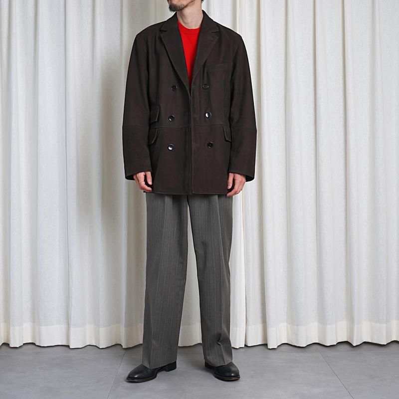 25A/WۡCCU 桼 DOUBLE BREASTED JKT /  D.BROWN
