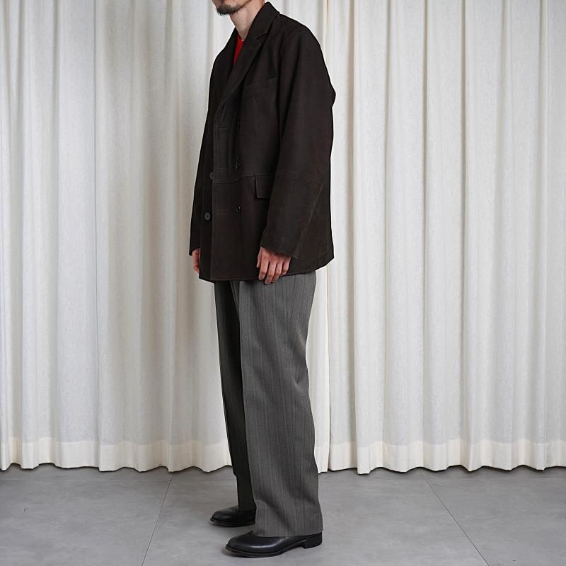 25A/WۡCCU 桼 DOUBLE BREASTED JKT /  D.BROWN

