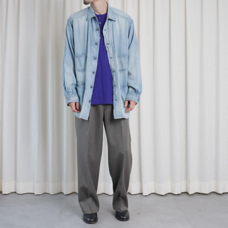 トップス ULTERIOR CASH HONEYCOMB HENLEY-NECK TOP C/CASH HONEYCOMB HENLEY-NECK TOP - ULTERIOR – C THE C
