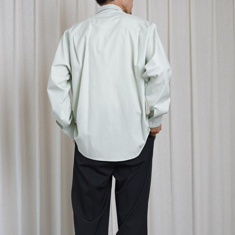 トップス AURALEE 25aw WASHED FINX TWILL BIG SHIRT WASHED FINX TWILL BIG SHIRT - AURALEE Official Website