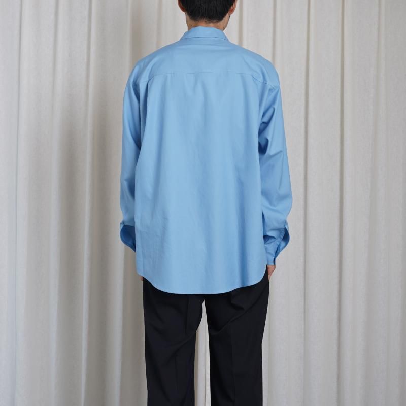 25A/W】【AURALEE オーラリー】 WASHED FINX TWILL BIG SHIRT
