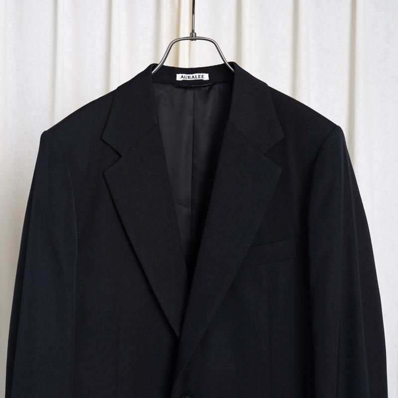 25A/WۡAURALEE ꡼ LIGHT WOOL MAX GABARDINE JACKET / TOP BLACK
