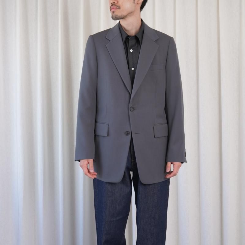 25A/WۡAURALEE ꡼ LIGHT WOOL MAX GABARDINE JACKET / DARK GRAY