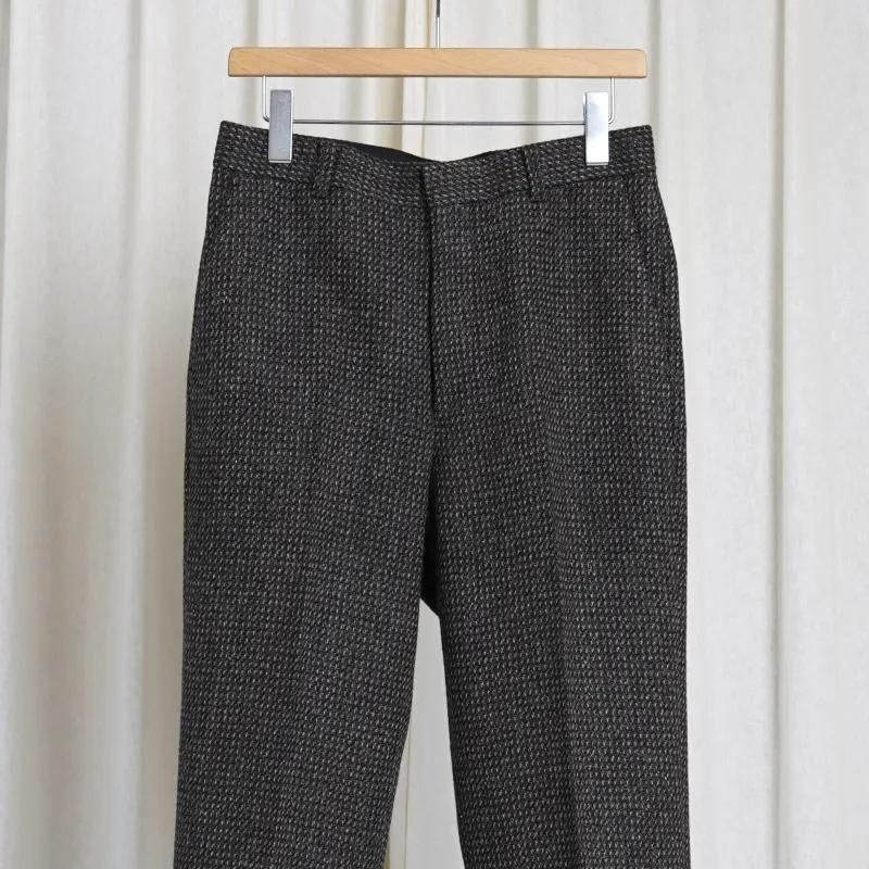 25A/W】 【AURALEE オーラリー】 ALPACA WOOL SILK TWEED SLACKS