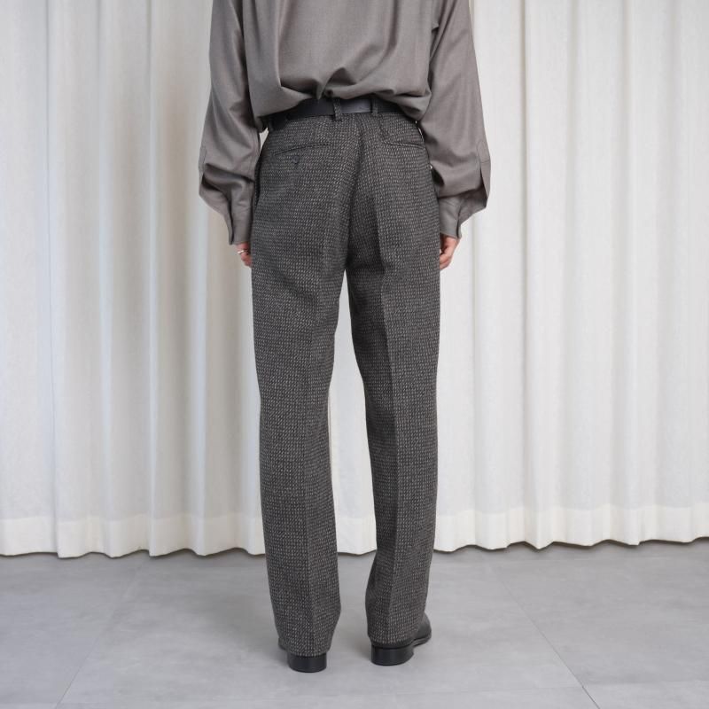 25A/W】 【AURALEE オーラリー】 ALPACA WOOL SILK TWEED SLACKS