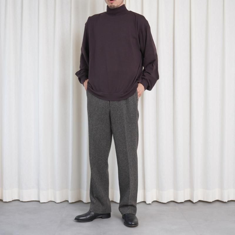 25A/W】 【AURALEE オーラリー】 ALPACA WOOL SILK TWEED SLACKS